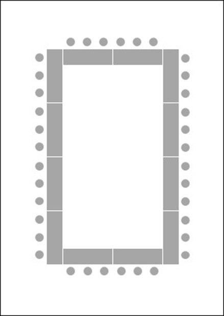 ロの字型